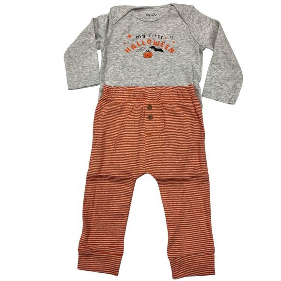 Carters Baby 2-Piece My First Halloween Bodysuit & Pants Set 9M Cotton Blend - Picture 1 of 6